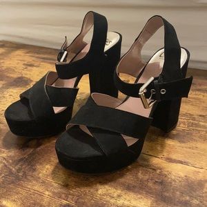 Circus by Sam Edelman size 7.5 chunky heels in black